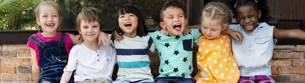 Children laughing